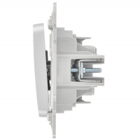 Выключатель 1-кл. СП FLITE ВС11-1-0-ФлА 10А механизм алюм. IEK FI-V10-0-10-1-K47 ТехноИмпульс