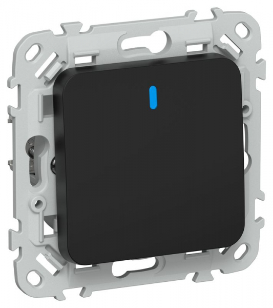 Выключатель проходной 1-кл. СП FLITE ВС61-1-1-ФлЧ 10А с индикацией механизм черн. IEK FI-V12-1-10-1-K02 ТехноИмпульс