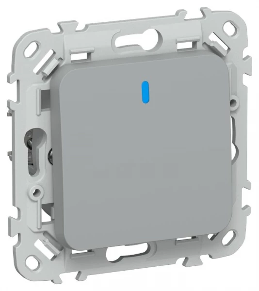 Выключатель 1-кл. СП FLITE ВС11-1-1-ФлС 10А с индикацией механизм сер. IEK FI-V10-1-10-1-K03 ТехноИмпульс