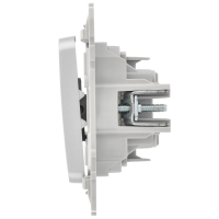 Выключатель 2-кл. СП FLITE ВС12-1-0-ФлА 10А механизм алюм. IEK FI-V20-0-10-1-K47 ТехноИмпульс