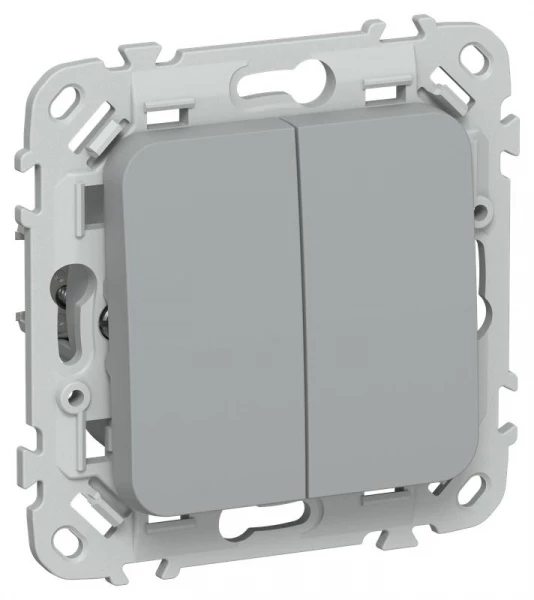 Выключатель 2-кл. СП FLITE ВС12-1-0-ФлС 10А механизм сер. IEK FI-V20-0-10-1-K03 ТехноИмпульс