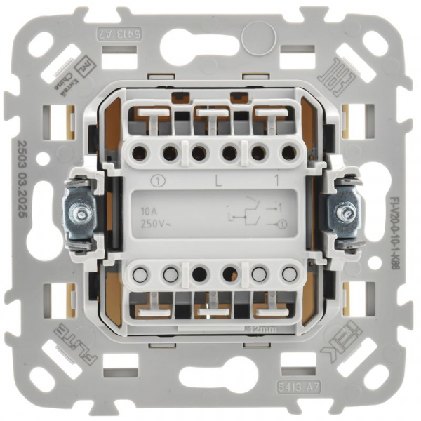 Выключатель 2-кл. СП FLITE ВС12-1-0-ФлСл 10А механизм сливочный IEK FI-V20-0-10-1-K86 ТехноИмпульс
