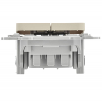 Выключатель 2-кл. СП FLITE ВС12-1-0-ФлСл 10А механизм сливочный IEK FI-V20-0-10-1-K86 ТехноИмпульс