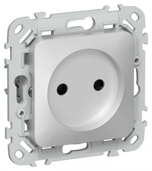Розетка СП FLITE РС01-0-ФлА 10А без заземл. без защ. шторок механизм алюм. IEK FI-R10-10-K47 ТехноИмпульс