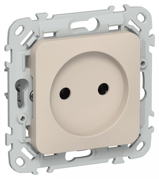 Розетка СП FLITE РС01-0-ФлЛ 10А без заземл. без защ. шторок механизм льняной IEK FI-R10-10-K88 ТехноИмпульс