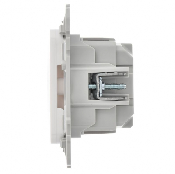 Розетка СП FLITE РС11-1-ФлБ 16А с заземл. без защ. шторок безвинтовое крепление механизм бел. IEK FI-R11-16-1-K01 ТехноИмпульс