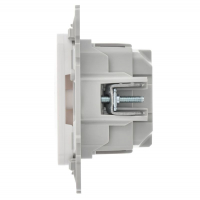 Розетка СП FLITE РС11-1-ФлБ 16А с заземл. без защ. шторок безвинтовое крепление механизм бел. IEK FI-R11-16-1-K01 ТехноИмпульс