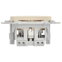 Розетка СП FLITE РС11-1-ФлСл 16А с заземл. без защ. шторок безвинтовое крепление механизм сливочный IEK FI-R11-16-1-K86 ТехноИмпульс