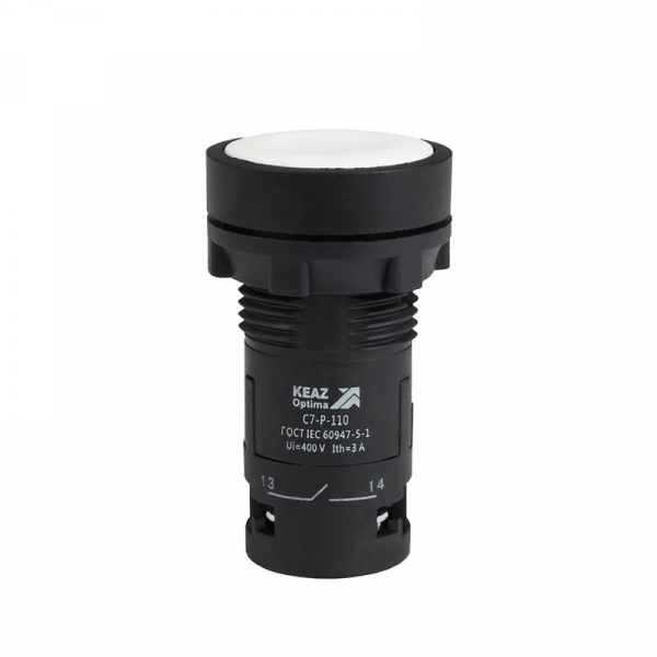Кнопка OptiSignal Compact D22 С7-P-110 бел. 1НО XB7NA11 КЭАЗ 362030 ТехноИмпульс