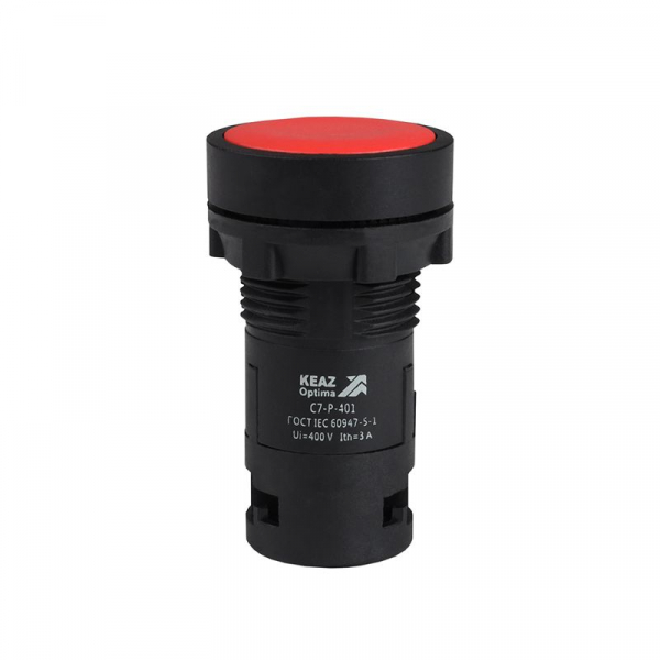 Кнопка OptiSignal Compact D22 С7-P-401 красн. 1НЗ XB7NA42 КЭАЗ 362027 ТехноИмпульс