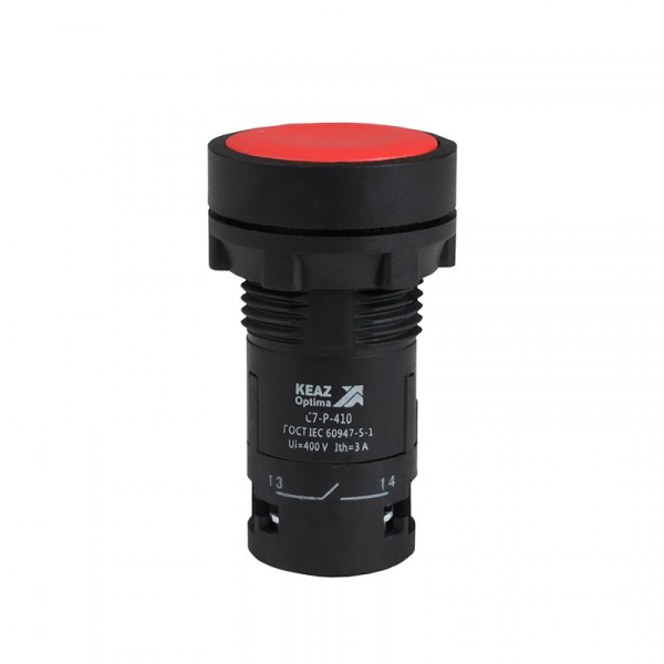 Кнопка OptiSignal Compact D22 С7-P-410 красн. 1НО XB7NA41 КЭАЗ 362033 ТехноИмпульс