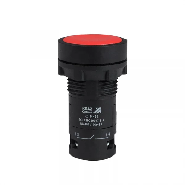 Кнопка OptiSignal Compact D22 С7-P-410 красн. 1НО XB7NA41 КЭАЗ 362033 ТехноИмпульс