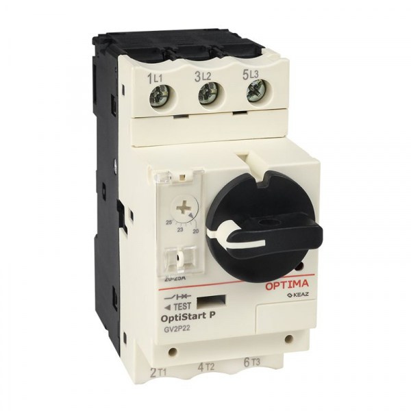 Выключатель автоматический OptiStart P GV2P10 с уставкой расцепителя 4-6.3А КЭАЗ 372907 ТехноИмпульс
