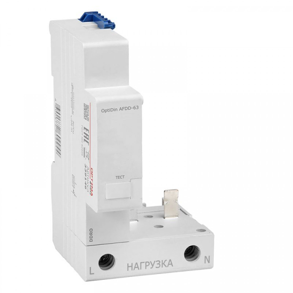 Устройство защиты от дугового пробоя (УЗДП) OptiDin AFDD-63-УХЛ3 КЭАЗ 339146 ТехноИмпульс