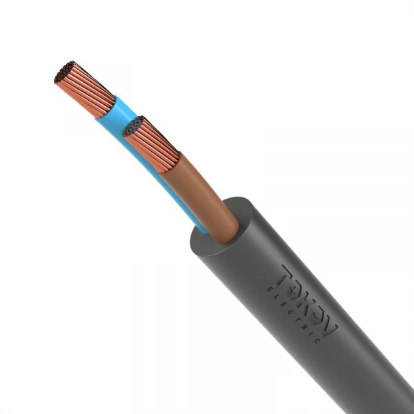 Провод TOKOV ELECTRIC ПВС 2х1.5 380В Ч (уп.100м) 1945515 ТехноИмпульс