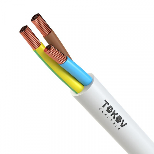 Провод TOKOV ELECTRIC ПВС 3х2.5(2х2.5+1х2.5) 380В Ч (м) 1945493 ТехноИмпульс