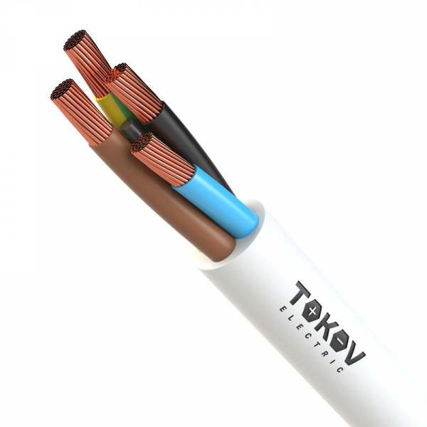 Провод TOKOV ELECTRIC ПВС 4х2.5(3х2.5+1х2.5) 380В Б (м) 1945498 ТехноИмпульс