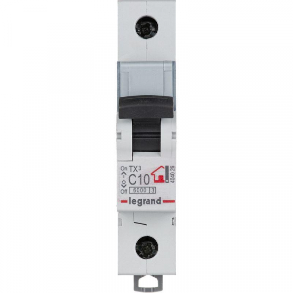 Выключатель автоматический модульный 1п C 10А 6кА TX3 6000 1мод. 230/400В Leg 404026 ТехноИмпульс