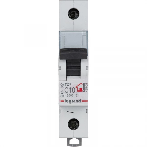Выключатель автоматический модульный 1п C 10А 6кА TX3 6000 1мод. 230/400В Leg 404026 ТехноИмпульс