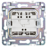 Выключатель 2-кл. SKANDY 10А SK-V04Sh шампань IEK SK-V20-0-10-K37 ТехноИмпульс