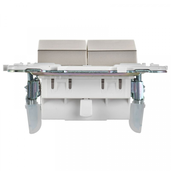 Выключатель 2-кл. SKANDY 10А SK-V04Sh шампань IEK SK-V20-0-10-K37 ТехноИмпульс