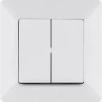 Выключатель 2-кл. СП Valena Life 10А IP20 250В с лицев. панелью безвинтов. зажимы механизм бел. Leg 752405 ТехноИмпульс