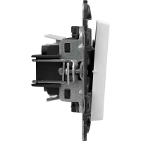 Выключатель 2-кл. СП Valena Life 10А IP20 250В 10AX с подсветкой с лицев. панелью механизм бел. Leg 752428 ТехноИмпульс