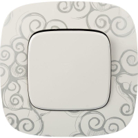 Выключатель 1-кл. СП Valena Allure 10А IP20 250В 10AX с лицев. панелью безвинтов. зажимы механизм бел. Leg 752701 ТехноИмпульс