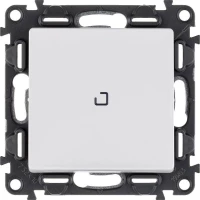 Выключатель 1-кл. СП Valena Life 10А IP20 250В 10AX с подсветкой с лицев. панелью механизм бел. Leg 752410 ТехноИмпульс