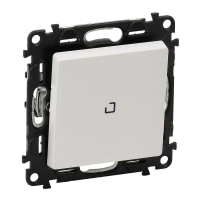 Выключатель 1-кл. СП Valena Life 10А IP20 250В 10AX с подсветкой с лицев. панелью механизм бел. Leg 752410 ТехноИмпульс