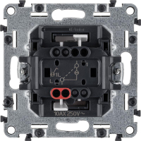Выключатель 1-кл. СП Valena Life 10А IP20 250В 10AX с подсветкой с лицев. панелью механизм бел. Leg 752410 ТехноИмпульс