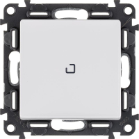 Выключатель 1-кл. СП Valena Life 10А IP20 250В 10AX с подсветкой с лицев. панелью механизм бел. Leg 752410 ТехноИмпульс