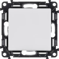 Переключатель 1-кл. СП Valena Life 10А IP20 250В 10AX с лицев. панелью безвинтов. зажимы механизм бел. Leg 752406 ТехноИмпульс