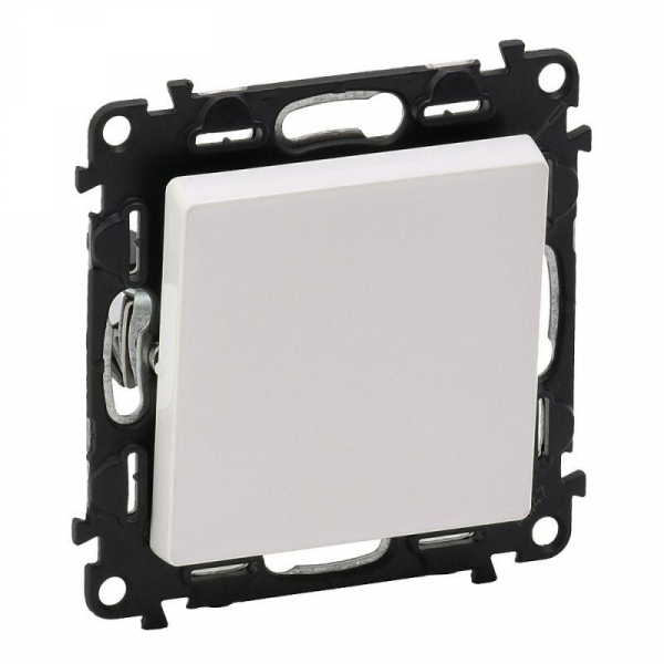 Переключатель 1-кл. СП Valena Life 10А IP20 250В 10AX с лицев. панелью безвинтов. зажимы механизм бел. Leg 752406 ТехноИмпульс