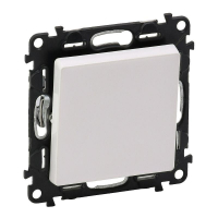 Переключатель 1-кл. СП Valena Life 10А IP20 250В 10AX с лицев. панелью безвинтов. зажимы механизм бел. Leg 752406 ТехноИмпульс