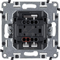 Переключатель 1-кл. СП Valena Life 10А IP20 250В 10AX с лицев. панелью безвинтов. зажимы механизм бел. Leg 752406 ТехноИмпульс