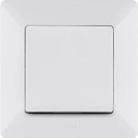 Переключатель 1-кл. СП Valena Life 10А IP20 250В 10AX с лицев. панелью безвинтов. зажимы механизм бел. Leg 752406 ТехноИмпульс