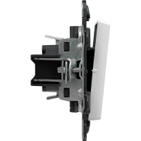 Переключатель 1-кл. СП Valena Life 10А IP20 250В 10AX с лицев. панелью безвинтов. зажимы механизм бел. Leg 752406 ТехноИмпульс