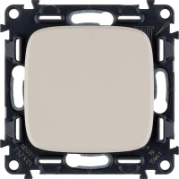 Выключатель 1-кл. СП Valena Allure 10А IP20 250В 10AX с лицев. панелью безвинтов. зажимы механизм сл. кость Leg 752801 ТехноИмпульс