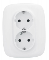 Розетка 2-м СП Valena Allure 16А IP20 250В 2х2P+E защ. шторки безвинт. клеммы с лицев. панелью бел. Leg 753726 ТехноИмпульс