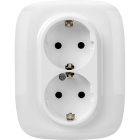 Розетка 2-м СП Valena Allure 16А IP20 250В 2х2P+E защ. шторки безвинт. клеммы с лицев. панелью бел. Leg 753726 ТехноИмпульс