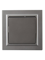 Выключатель 1-кл. СП BRITE ВСР10-1-0-БрС 10А в сборе сталь IEK BR-V10-0-10-K46-F ТехноИмпульс