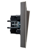 Выключатель 1-кл. СП BRITE ВСР10-1-0-БрС 10А в сборе сталь IEK BR-V10-0-10-K46-F ТехноИмпульс