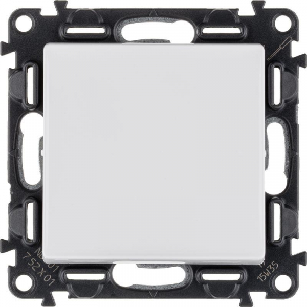 Выключатель 1-кл. СП Valena Life 10А IP20 250В 10AX с лицев. панелью безвинтов. зажимы механизм бел. Leg 752401 ТехноИмпульс