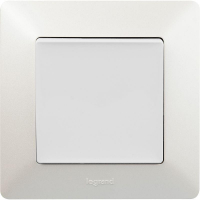 Выключатель 1-кл. СП Valena Life 10А IP20 250В 10AX с лицев. панелью безвинтов. зажимы механизм бел. Leg 752401 ТехноИмпульс