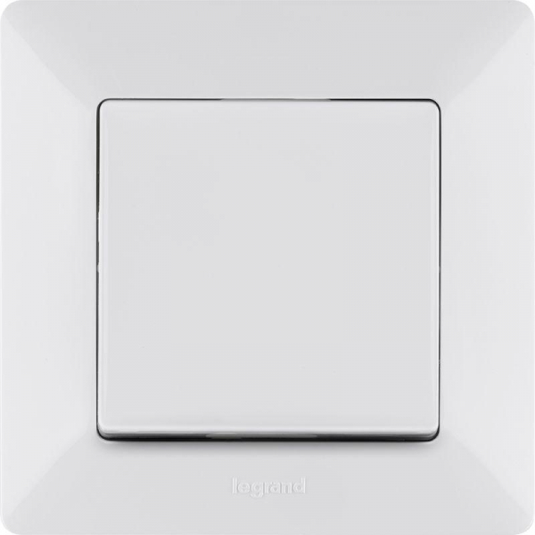 Выключатель 1-кл. СП Valena Life 10А IP20 250В 10AX с лицев. панелью безвинтов. зажимы механизм бел. Leg 752401 ТехноИмпульс