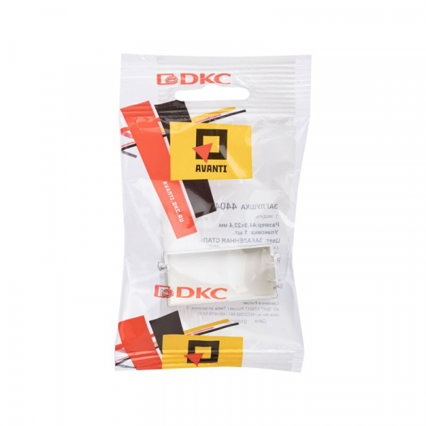 Заглушка 1мод. Avanti "Закаленная сталь" модульная DKC 4404991 ТехноИмпульс