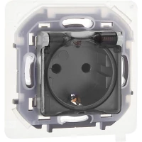 Розетка 1-м СП Inspiria 16А IP44 250В 2P+E защ. шторки с крышкой немецк. стандарт механизм алюм. IEK 673742 ТехноИмпульс