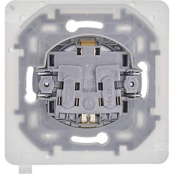 Розетка 1-м СП Inspiria 16А IP44 250В 2P+E защ. шторки с крышкой немецк. стандарт механизм алюм. IEK 673742 ТехноИмпульс
