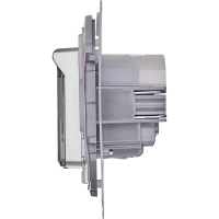 Розетка 1-м СП Inspiria 16А IP44 250В 2P+E защ. шторки с крышкой немецк. стандарт механизм алюм. IEK 673742 ТехноИмпульс